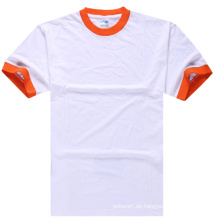 Kontrast Kragen &amp; Manschetten Uniform Uniform T-Shirt